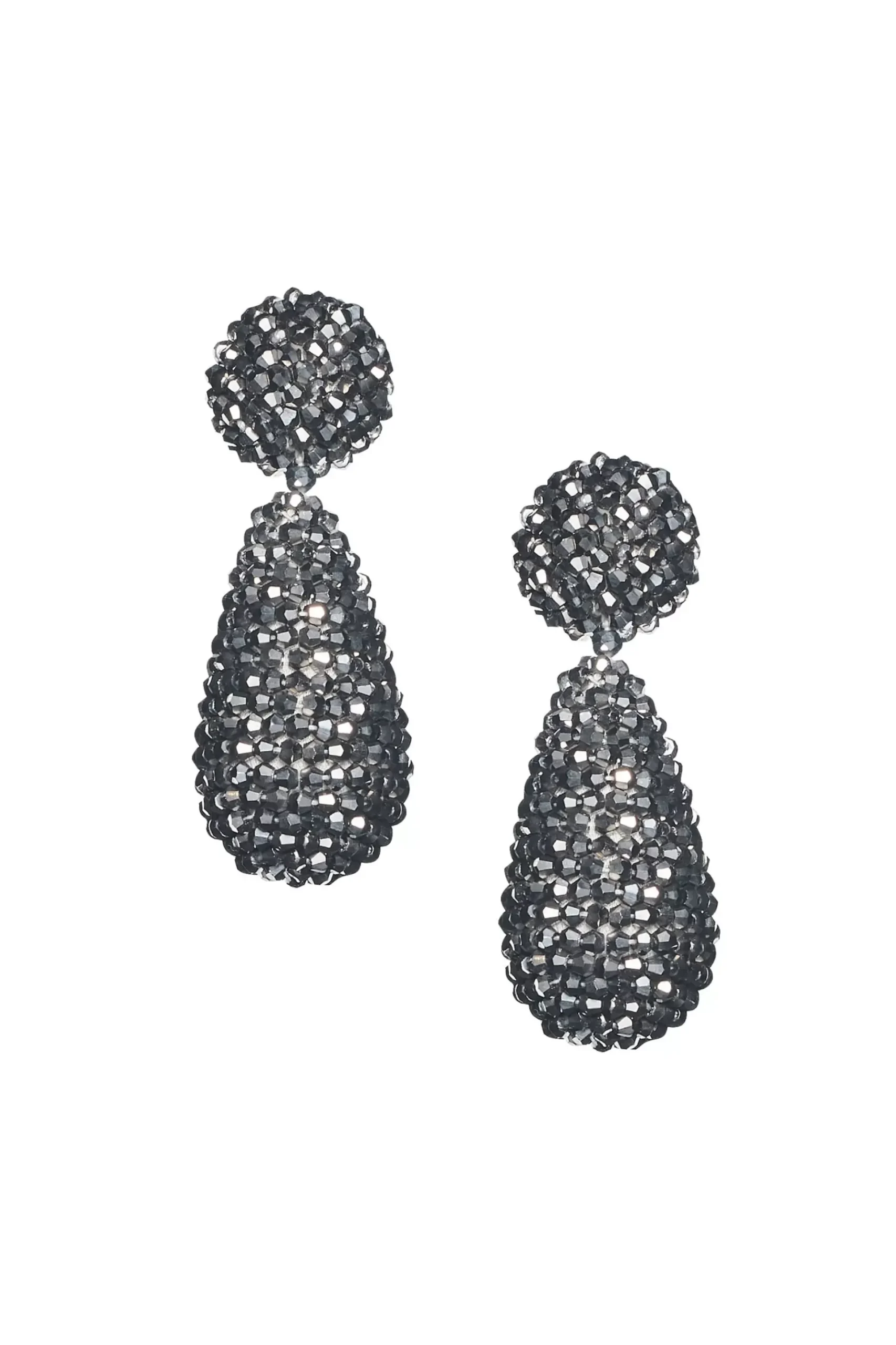 Alena Earrings-Metallic Faceted Beads-Sachin & Babi Fashion