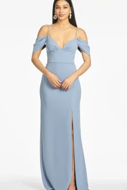 Brittany 4-Way Stretch Crepe Gown-Sachin & Babi New