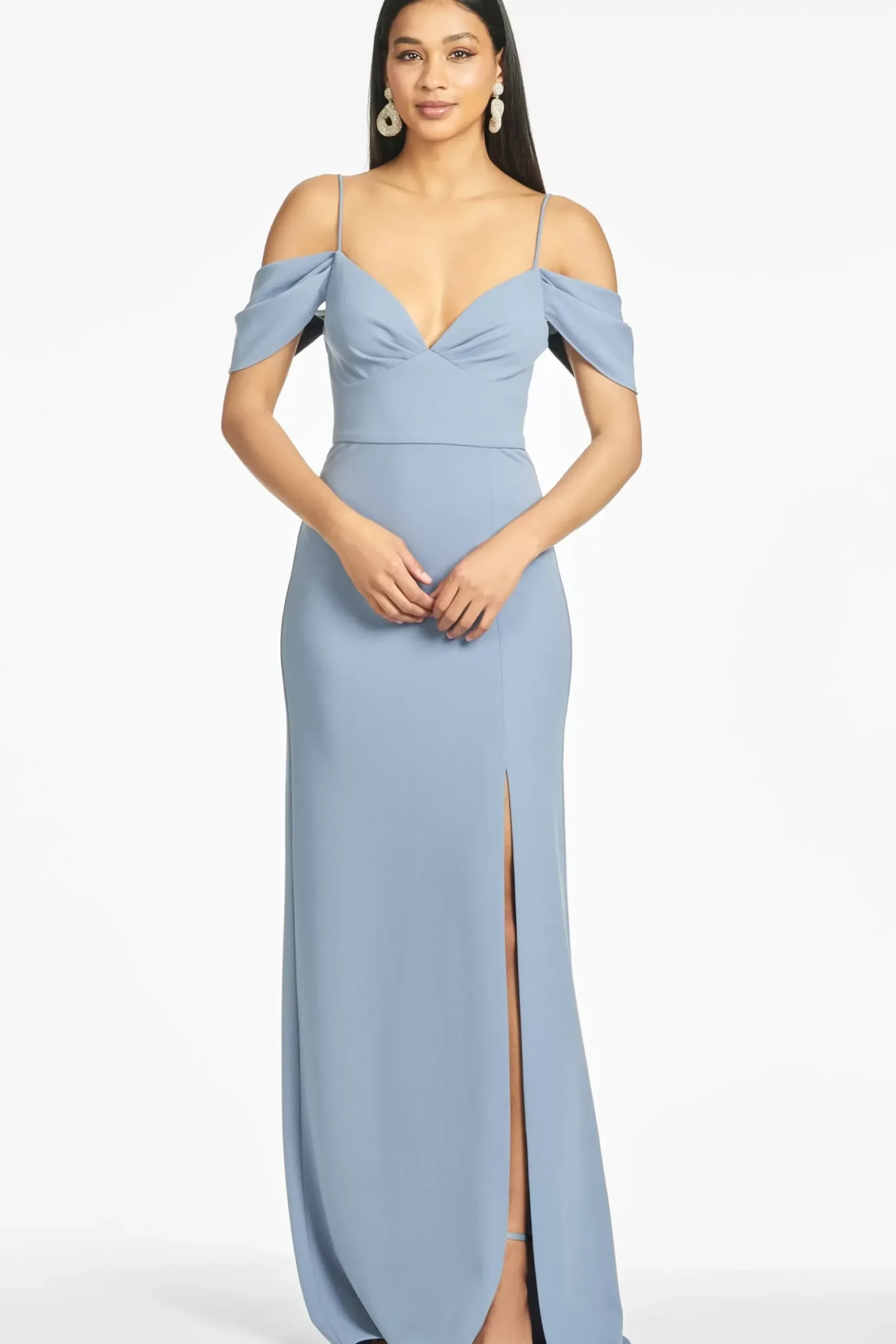 Brittany 4-Way Stretch Crepe Gown-Sachin & Babi New