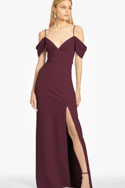 Brittany 4-Way Stretch Crepe Gown-Sachin & Babi Shop