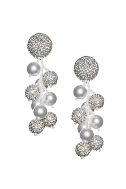 Coconut Earrings-Crystals/Pearls-Sachin & Babi Discount