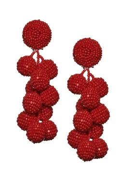 Coconuts Earrings-Smooth Beads-Sachin & Babi Store