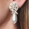 Elisha Earrings-Crystals/Pearl-Sachin & Babi Flash Sale