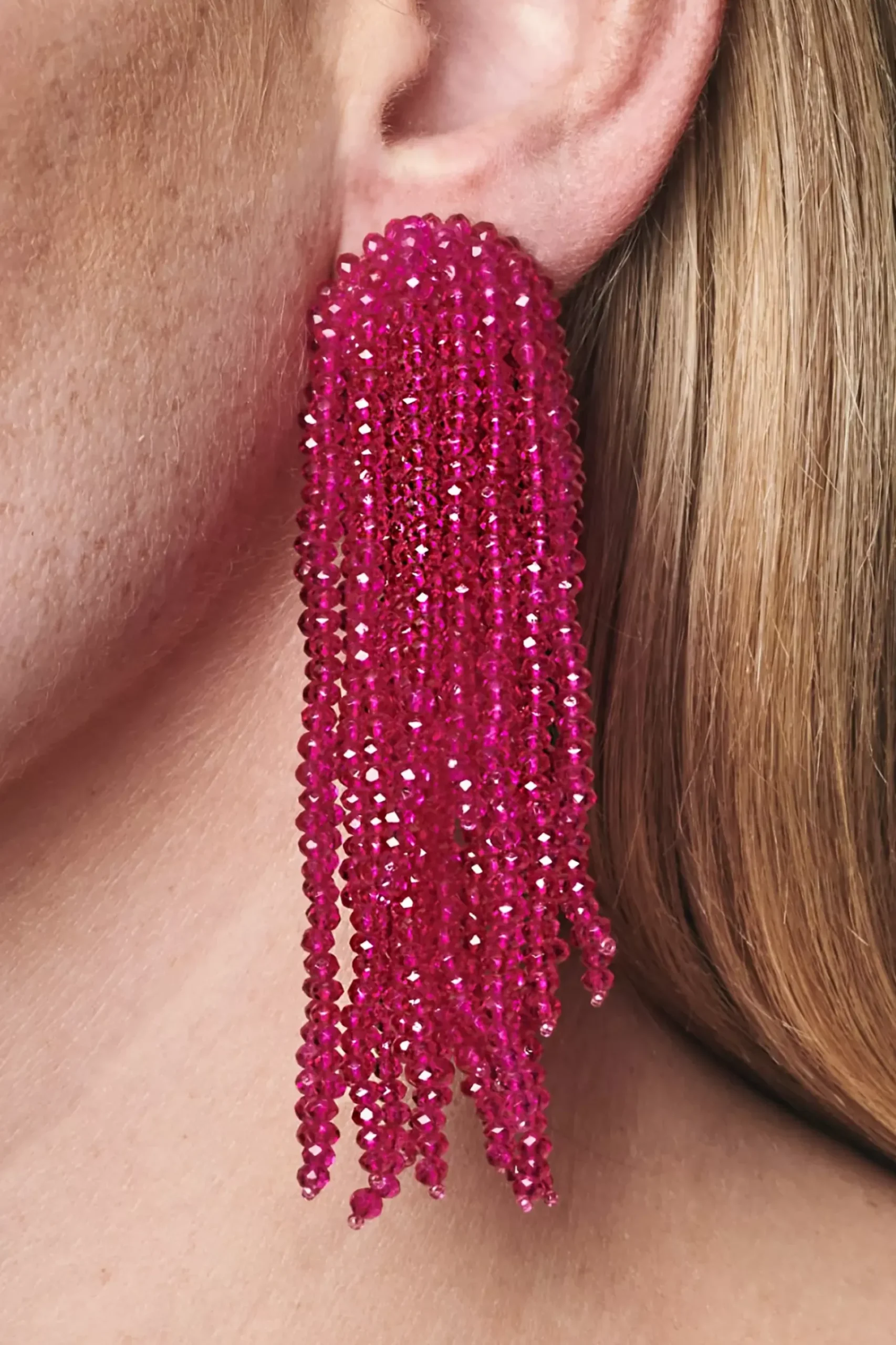 Fountain Earrings-Faceted Beads-Sachin & Babi Clearance