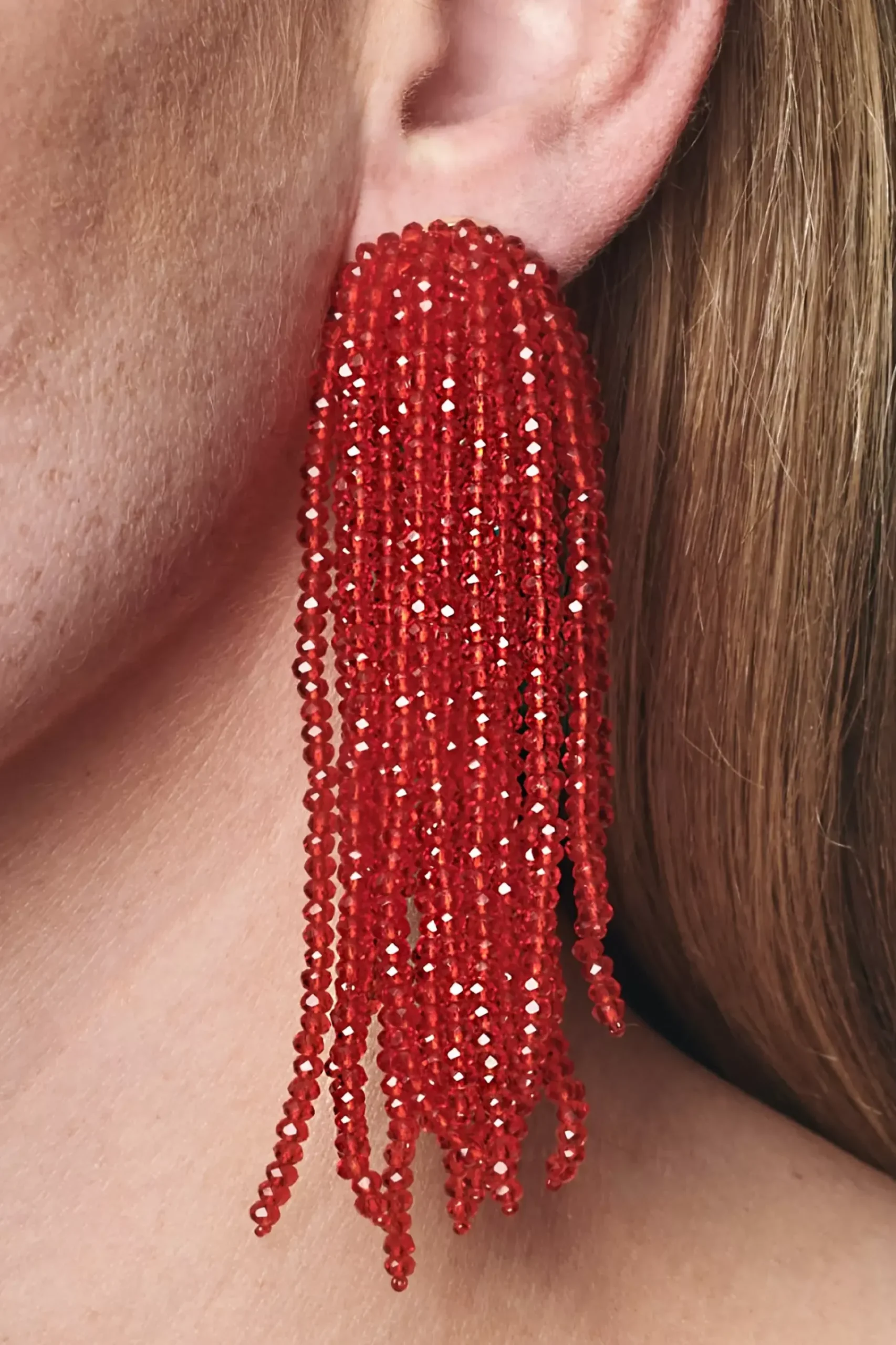 Fountain Earrings-Faceted Beads-Sachin & Babi Clearance