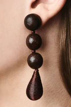 Frida Earrings-Wood-Sachin & Babi Clearance