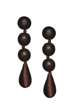 Frida Earrings-Wood-Sachin & Babi Clearance