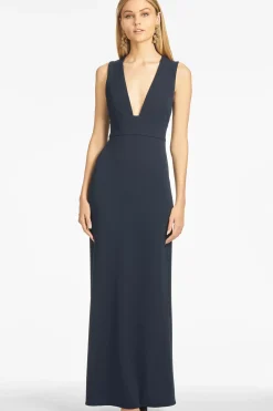 Loretta 4-Way Stretch Crepe Gown-Sachin & Babi Hot