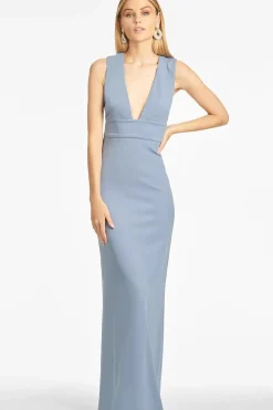 Loretta 4-Way Stretch Crepe Gown-Sachin & Babi Sale