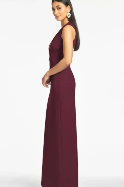 Loretta 4-Way Stretch Crepe Gown-Sachin & Babi Store