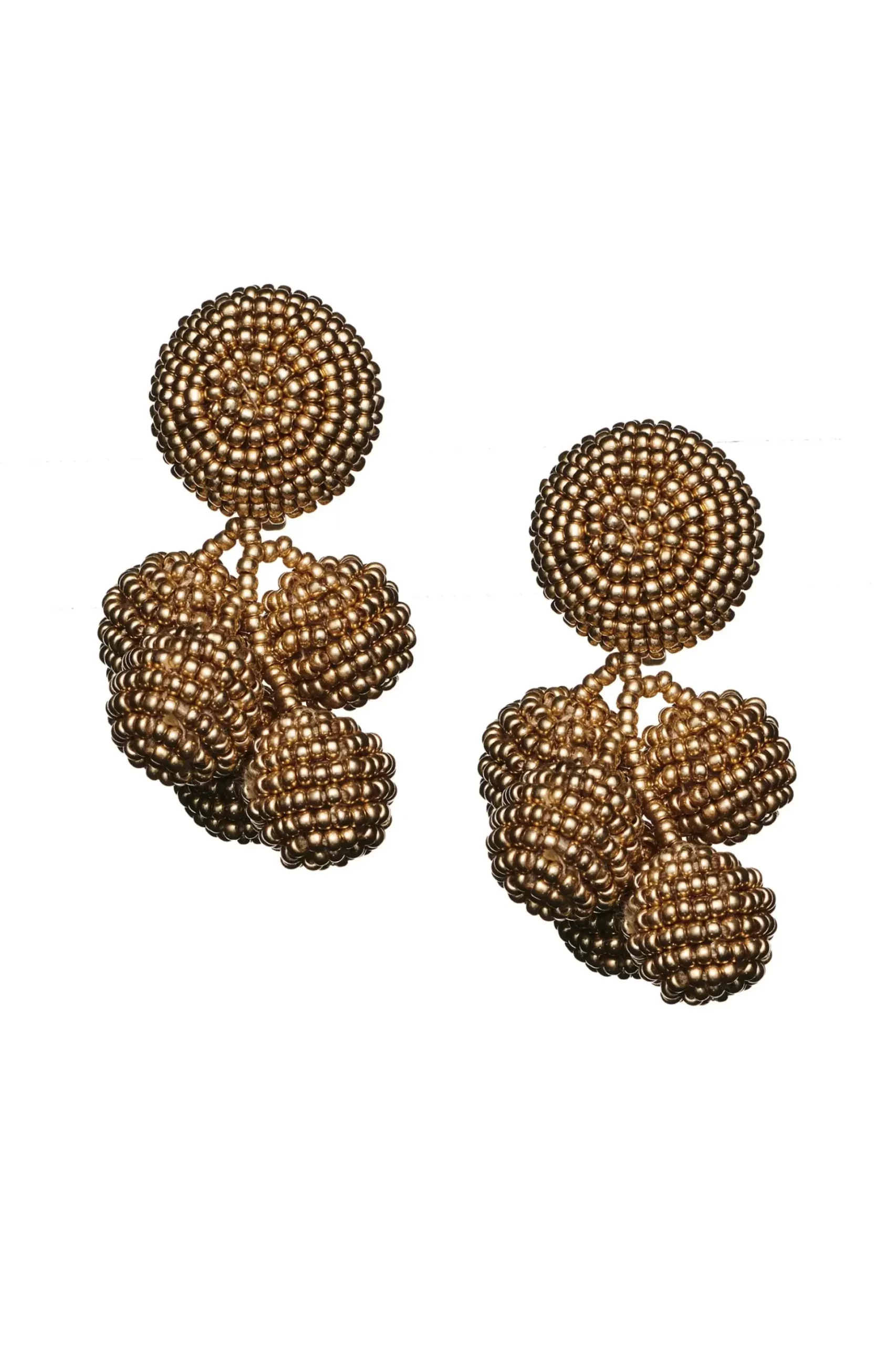 Mini Coconuts Earrings-Smooth Beads-Sachin & Babi Fashion