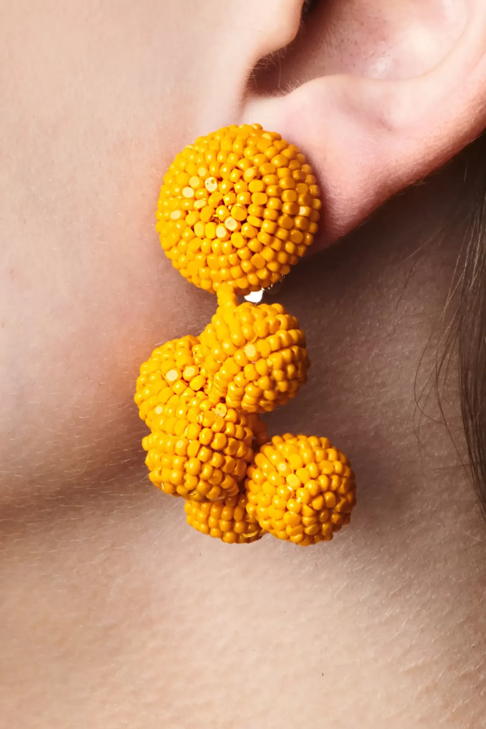 Mini Coconuts Earrings-Smooth Beads-Sachin & Babi Fashion