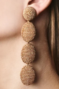 Natalie Earrings-Smooth Beads-Sachin & Babi Fashion