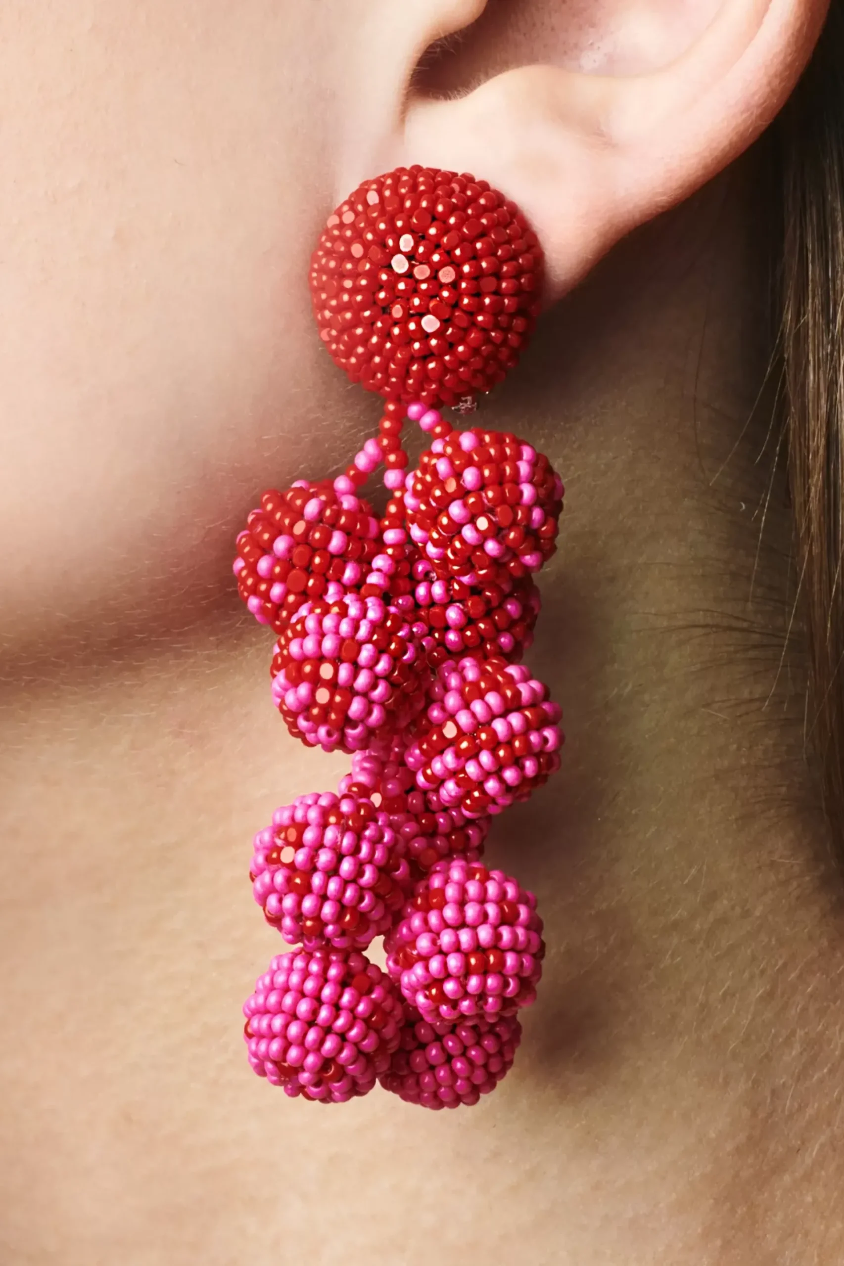 Ombre Coconuts Earrings-Smooth Beads-Sachin & Babi Store