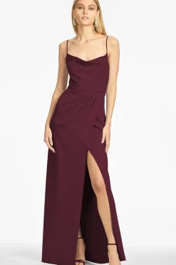 Paulina 4-Way Stretch Crepe Gown-Sachin & Babi Online