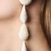 Tallulah Earrings-Smooth Beads/Thread-Sachin & Babi Outlet