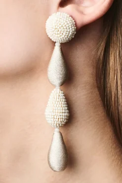 Tallulah Earrings-Smooth Beads/Thread-Sachin & Babi Outlet