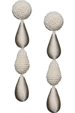 Tallulah Earrings-Smooth Beads/Thread-Sachin & Babi Outlet
