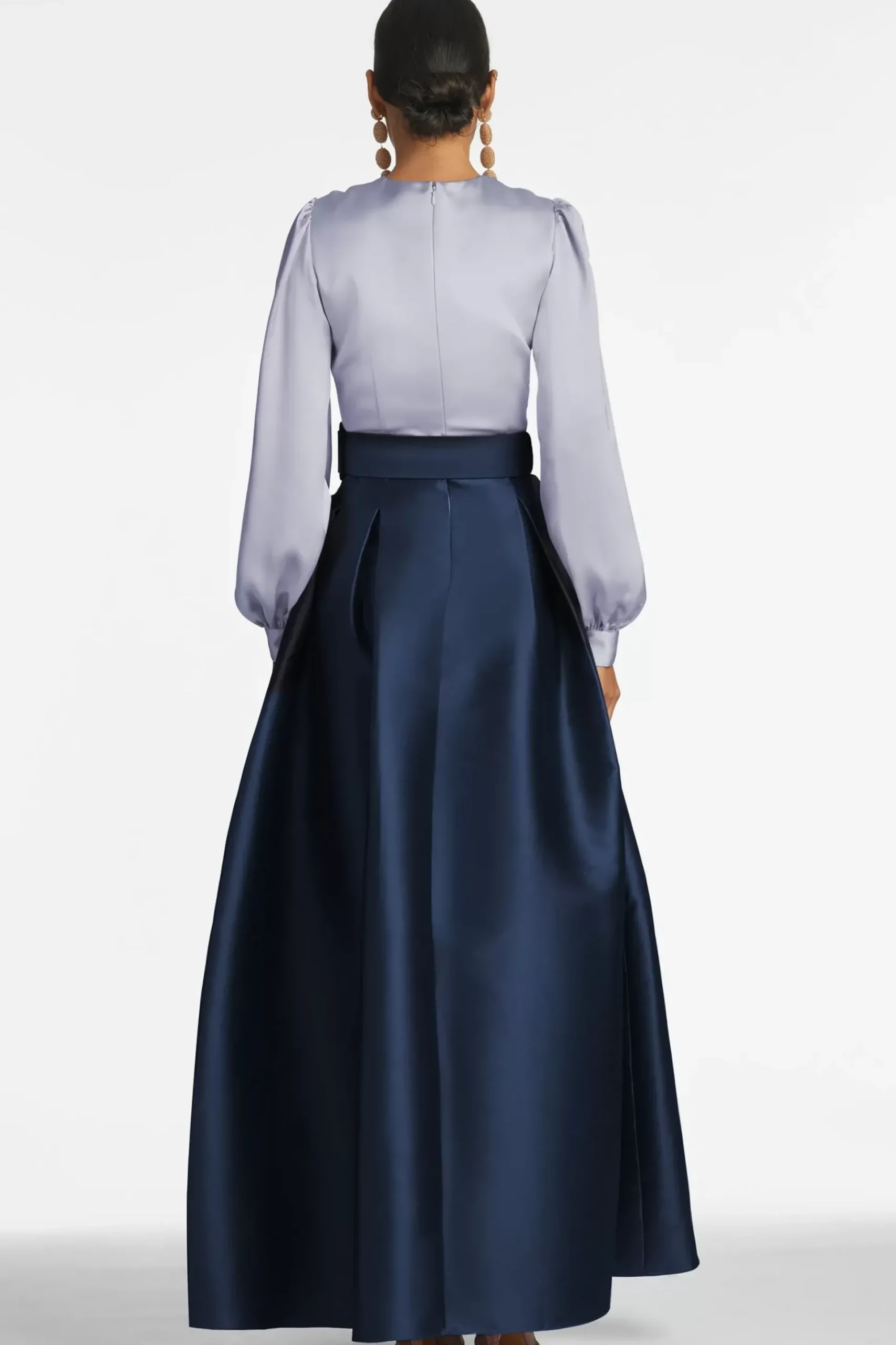 Zoe Gown-Cool Grey/Night Sky-Sachin & Babi Outlet