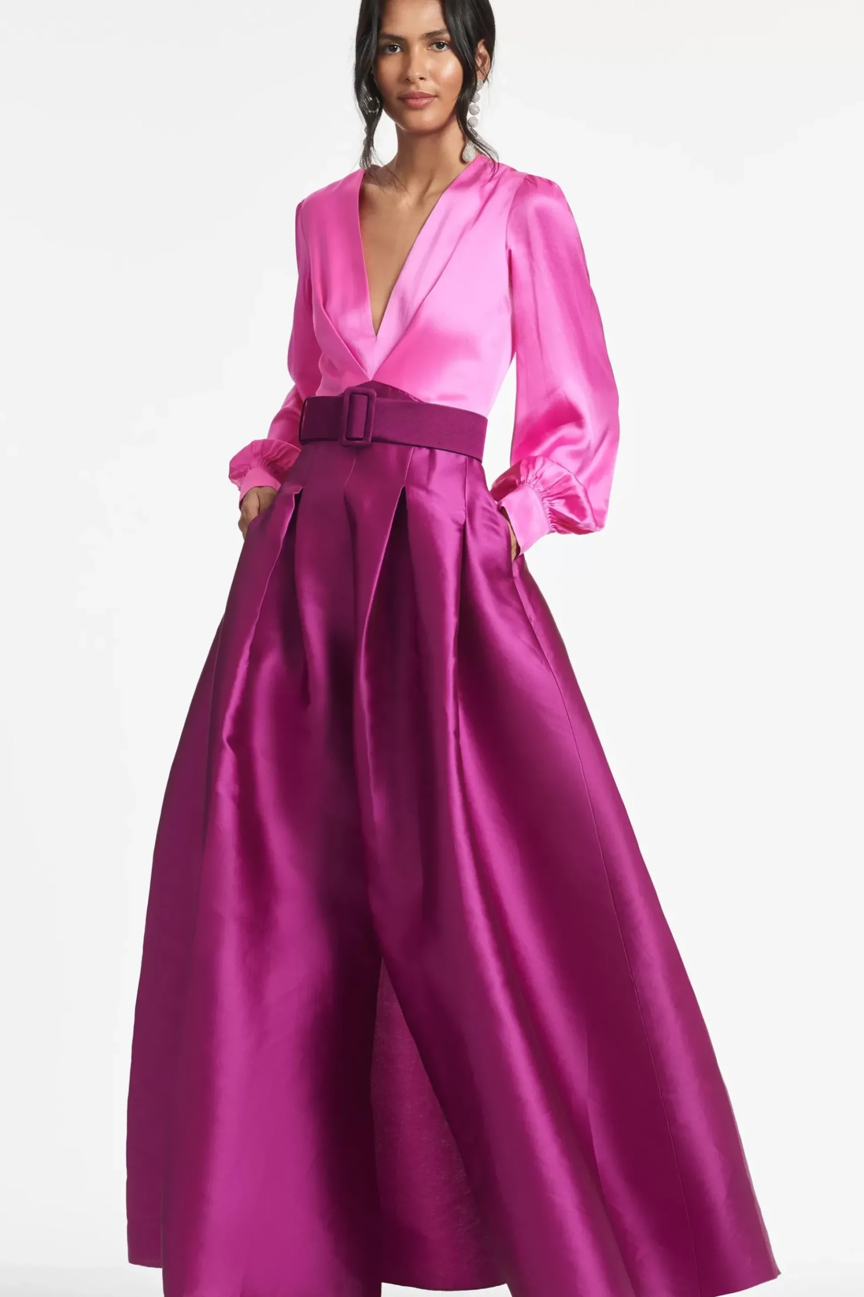 Zoe Gown-Pink/Magenta-Sachin & Babi Online